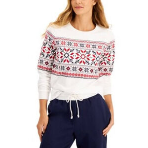 Charter Club Olympics Red White & Blue Ski Sweatshirt - XXL